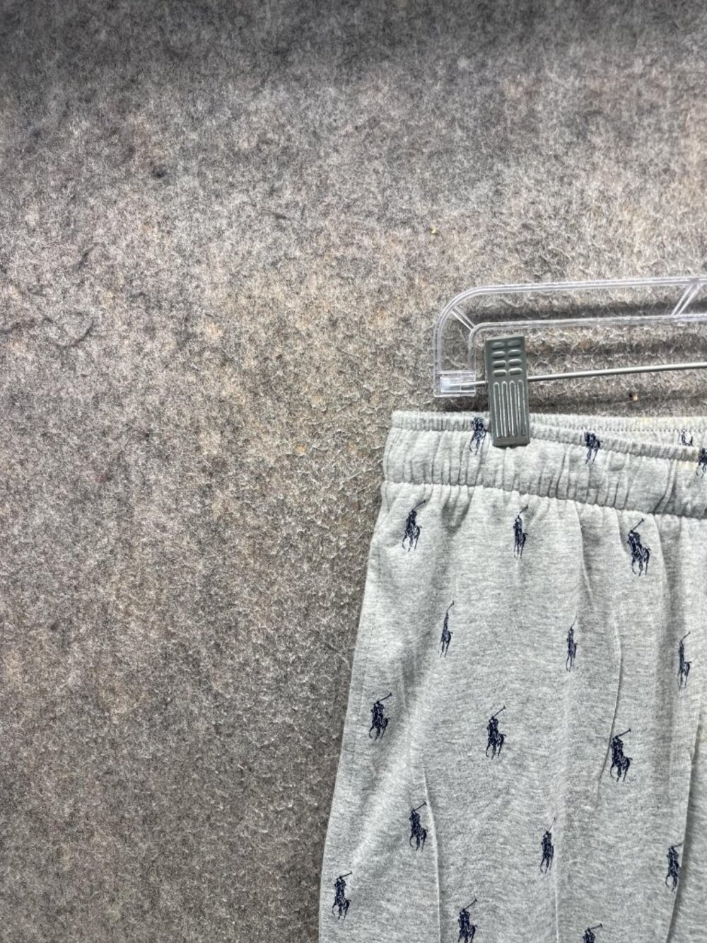 Polo Ralph Lauren Pajama Pants Mens XL Gray Jersey Knit Logo Sleepwear Joggers - Picture 8 of 12